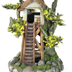 Akvariedekoration - Tres House med plants