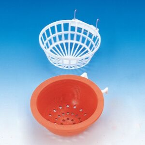 Plastikrede m/wireholdere 10cm, hvid