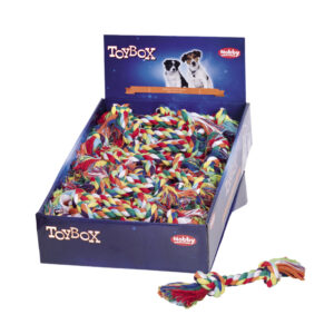 Display 36 stk - Legetøj knudereb, 50 g.