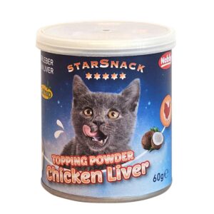 StarSnack TOPPING POWDER Kyllingelever med Catnip 60 g