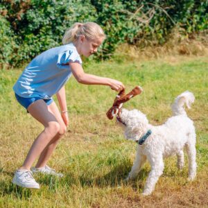 Plys dovendyr med invendigt reb