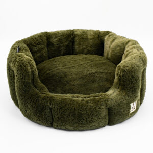 51 - Supersoft - Round Softbed - Dark Green - S: 45x45x22cm