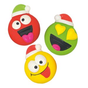 Xmas Latex Smiley, Display 45 pcs, 7 cm