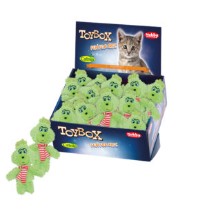 Xmas plush "GRIMO" w.Catnip, Display 16 pcs, 13 cm