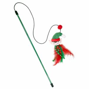 Xmas cat rod Fairy w.Catnip, Display 16 pcs