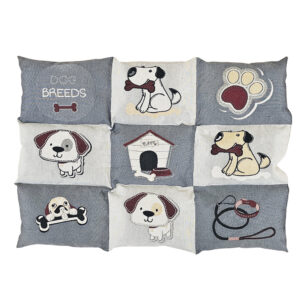 Tæppe TEDDY Classic, 58 x 80 cm, Grå/Beige