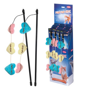 Display 20 stk., Stang med hjerter og med Catnip