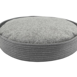 Kurv med plyspude rund NOLA