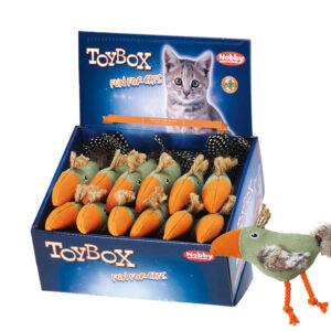 Display 12  stk. - stof fugl med matatabi