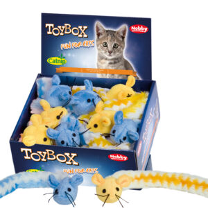 Display 18  stk., Stofmus med catnip
