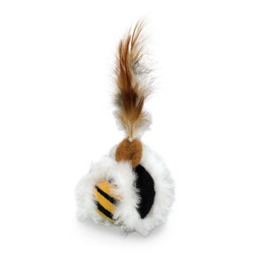 Plysbold med fjer og Catnip