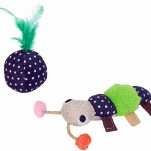 Stof orm med plys bold