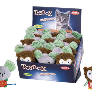 Display 20 stk., Plys mus og Ugle med Catnip