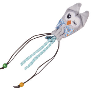 Plys ugle med træbold