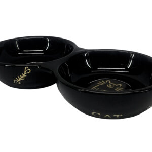 Keramikskål "Golden Cat" 2x0,13l
