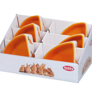 Display 6  stk., Keramik gnaver hjørneskål