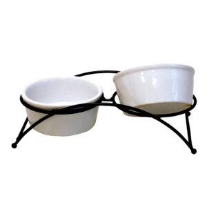 Hundebar metal hævet FILO 2 x 300 ml