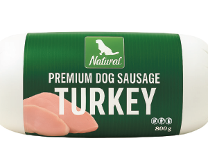Natural Premium Dog Sausage - Turkey 800 g (Træningspølse)