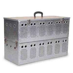 Dobbeltrumskurv t. 12 duer, 70 x 31 x 46 cm (b)