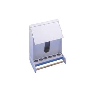 Foderautomat i plastik for kanariefugle