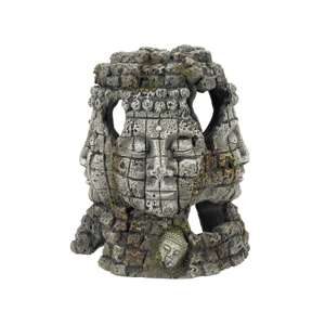 Akvariedekoration - Ruine med faces