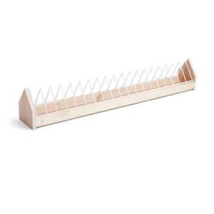 Fodertrug m/tremmegitter, træ, 80 cm (B)