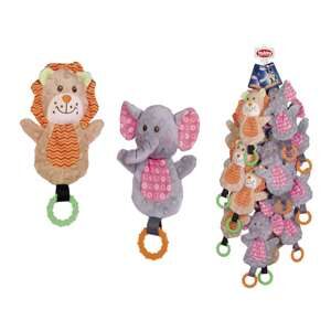 Strip 12 stk. - Plysdyr Løve & Elefant