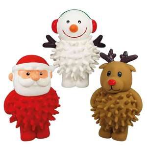 Latex Xmas figures, Display 12 pcs, 11,5 - 13 cm
