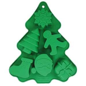 Xmas silicon baking mat "Xmas Tree", 22 x 18 cm