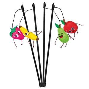 Display 24 stk. - Drillepind med sjove frugter og Catnip