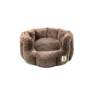 51 - Supersoft - Round Softbed - Dark Brown - S: 45x45x22cm