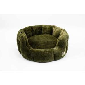 51 - Supersoft - Round Softbed - Dark Green - S: 45x45x22cm