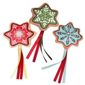 Xmas plush Snowflakes w.Catnip, Display 24 pcs