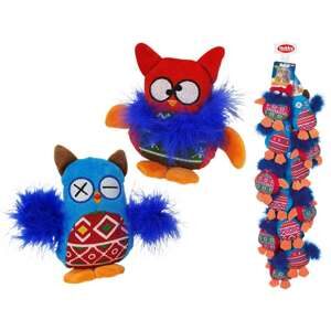 Strip 12 stk - Plys Ugler med Catnip