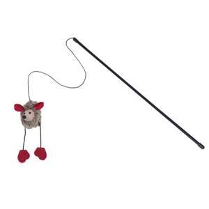 Drillepind med plys mus, med lyd