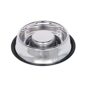Slowfeeder skål i rustfrit stål, 1,35 l / Ø 30 cm