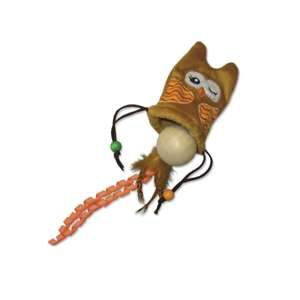 Plys ugle med træbold