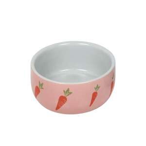 Keramikskål gnaver "Wortel" pink