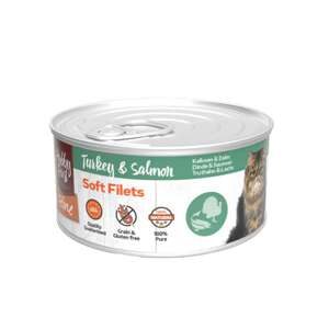 Feline Bløde Fileter Kalkun & Laks, 70g
