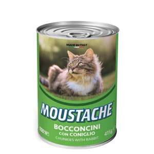 Moustache Dåsemad til kat med kanin 415 g