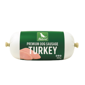 Natural Premium Dog Sausage - Turkey 800 g (Træningspølse)
